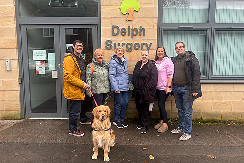 Saddleworth Councillors at the Delph Surgery