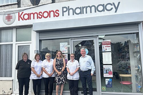 Jess visits pharmacy