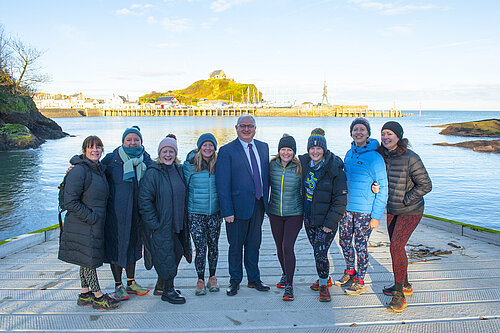 Liberal Democrat Parliamentary Candidate for North Devon Ian Roome at Ilfracombe Watersports Hub