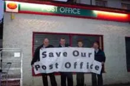 The Hawkinge Lib Dem team outside the Post Office