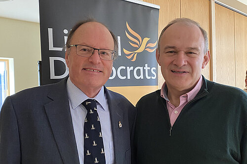 Luigi Gregori with Sir Ed Davey