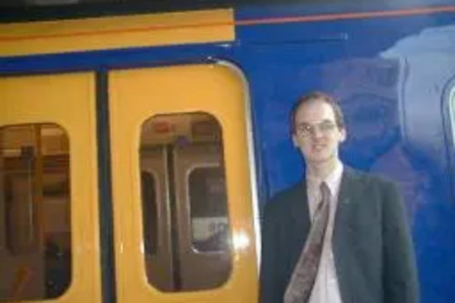 Michael Headley at Bedford Rail Station