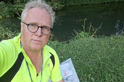 Brian posing while doing a River Blitz