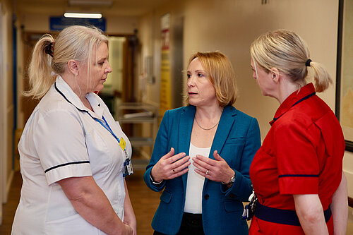 Helen Morgan at a Shropshire Hospital