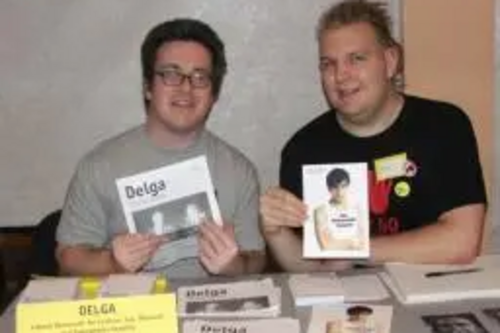 DELGA stall at North West Lib Dem conference, October 2006