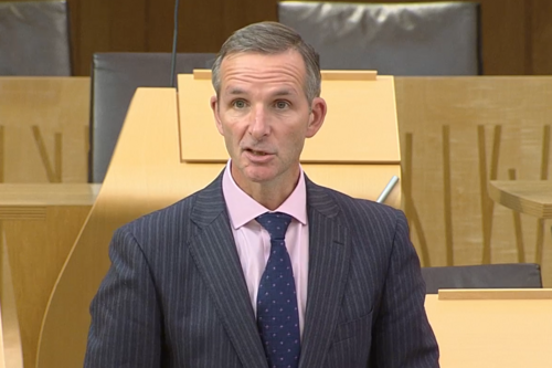 Liam McArthur speaking in the Scottish Parliament