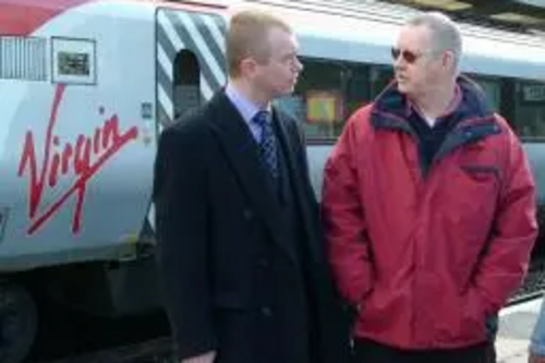 Tim Farron MP & Cllr Andy Shine at Oxenholme Station